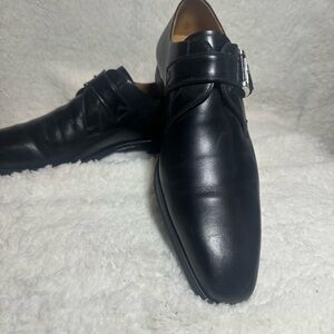 Magnanni Black Leather Oxfords